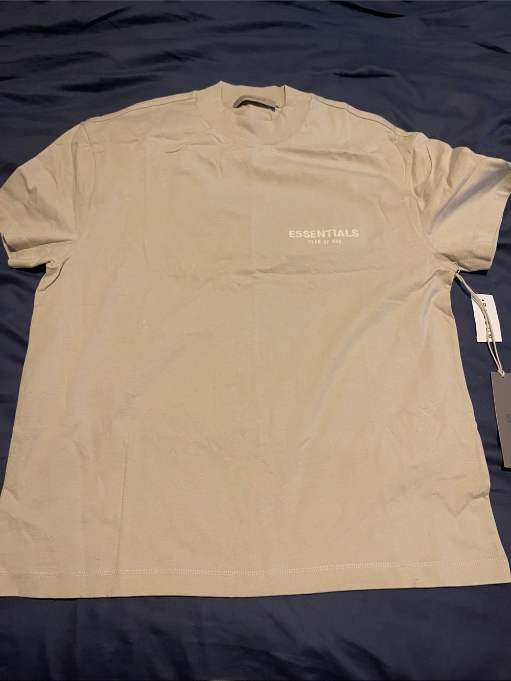 Fear of God ESSENTIALS Short Sleeve Tee (Color is Tan Not Beige)